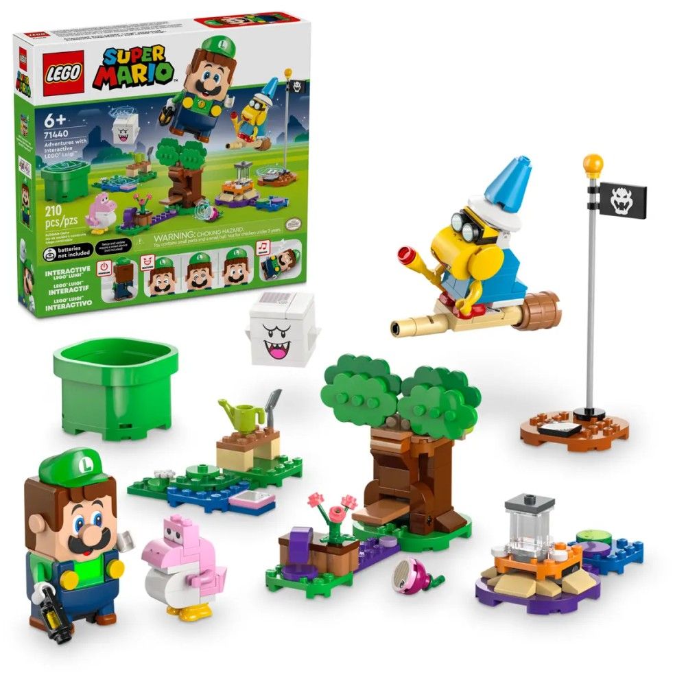 Aventuras interativas com o LEGO Luigi