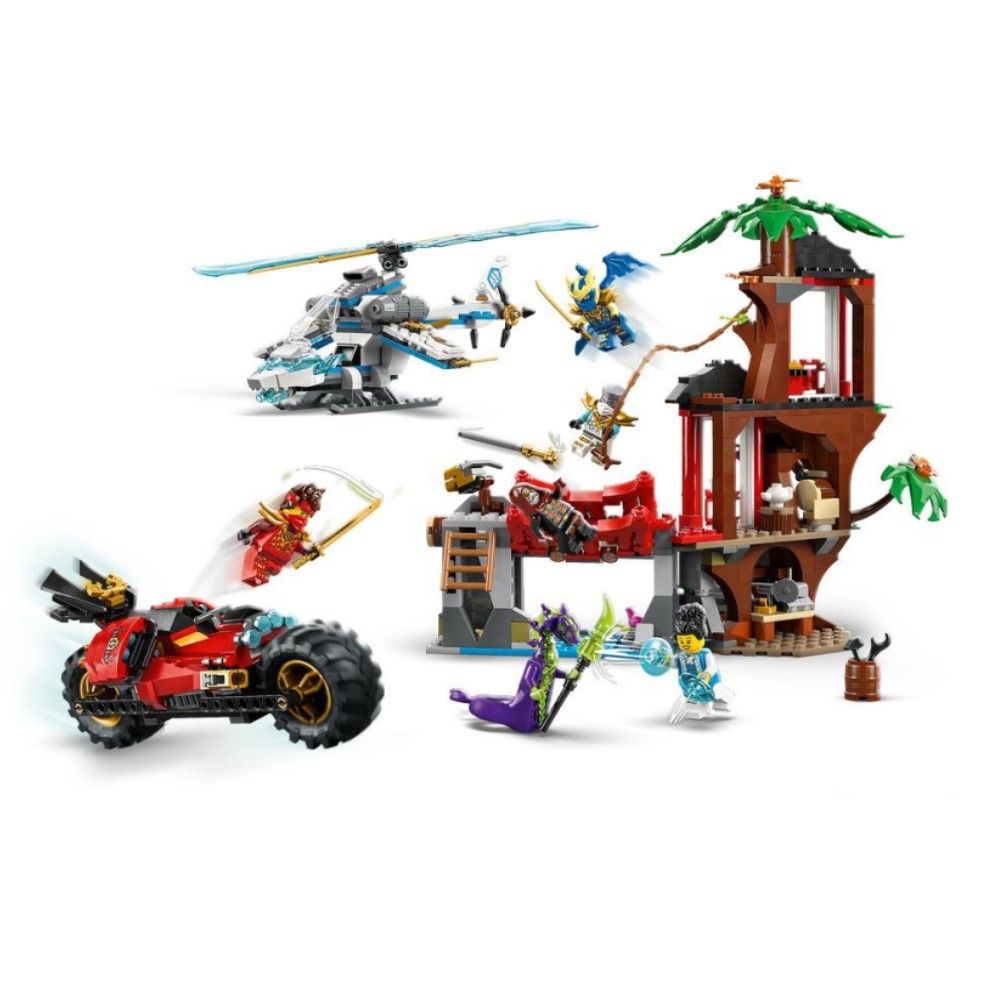 Batalha na Casa da Árvore com Veículos Ninja