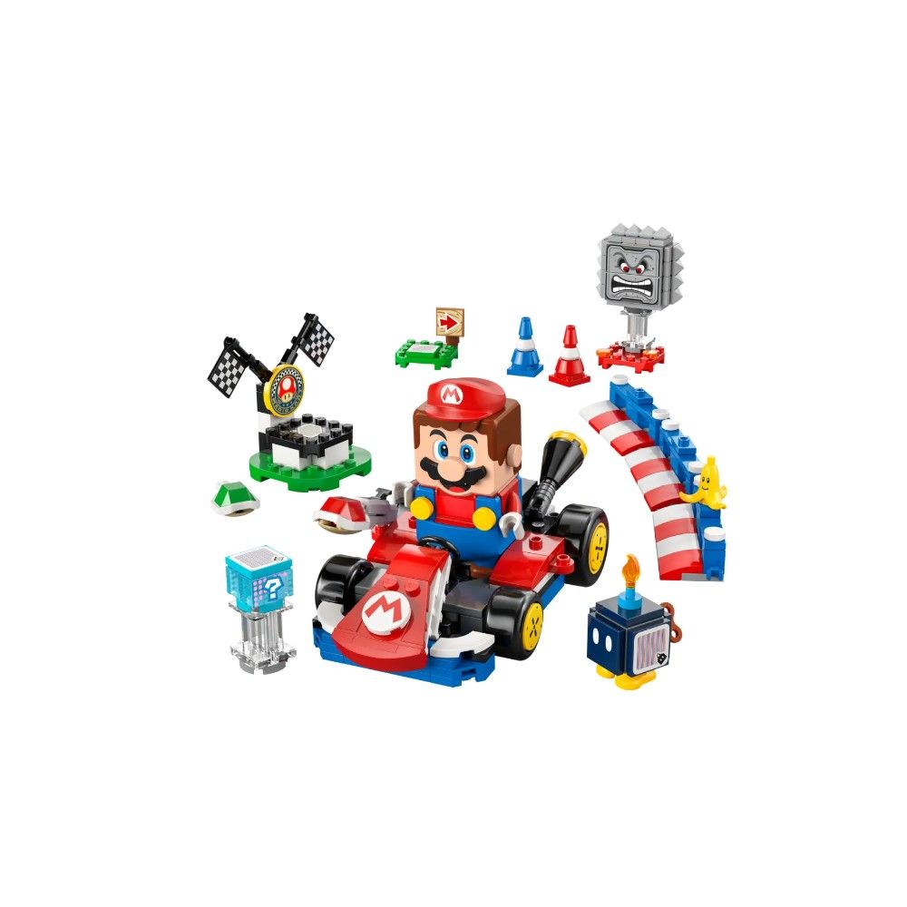 Mario Kart – LEGO Mario interativo e Kart padrão