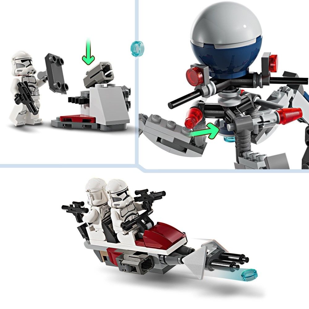 Pacote de Combate Clone Trooper e Battle Droid
