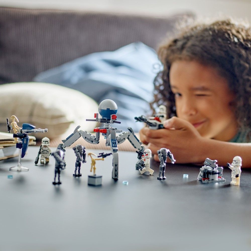 Pacote de Combate Clone Trooper e Battle Droid