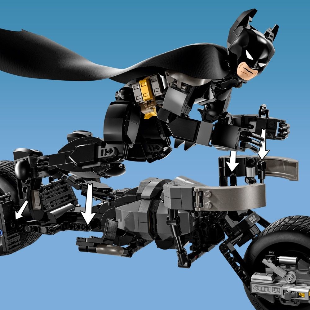 Figura de Construção do Batman e Mota Bat-Pod