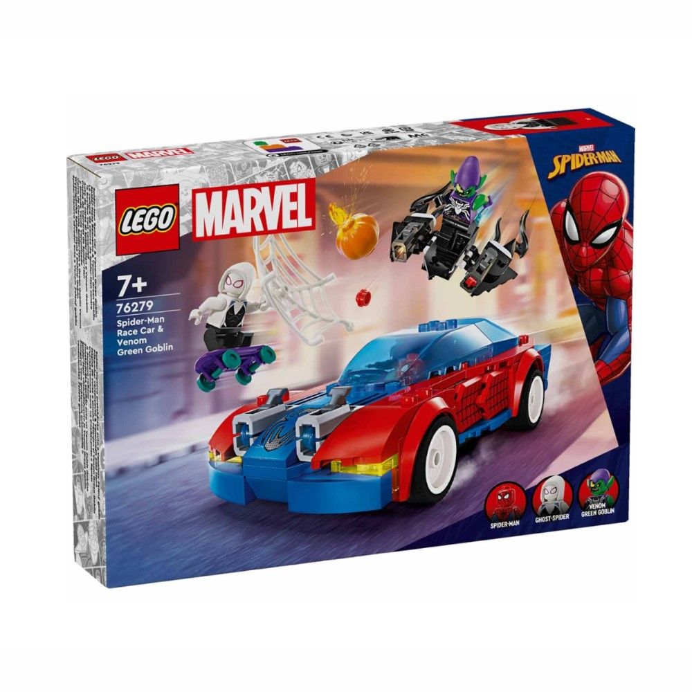 Carro de Corrida Spider-Man e Green Goblin Venom