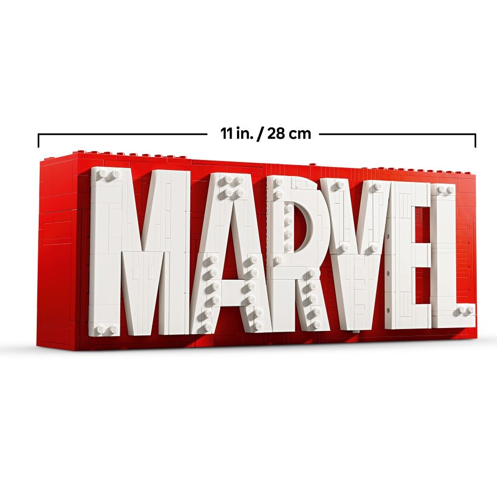 Logótipo MARVEL e Minifiguras