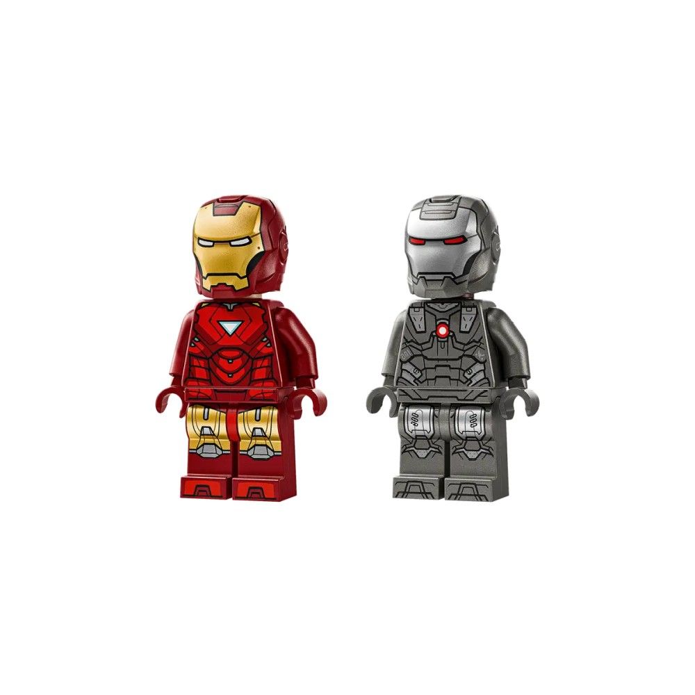 Iron Man e Máquina de Guerra contra Drones Hammer