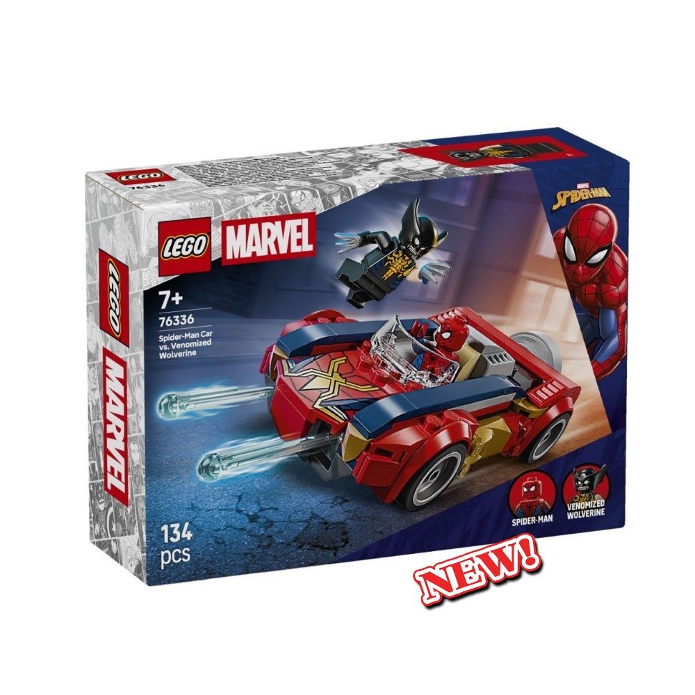 Spiderman com carro contra Wolverine Venomizado