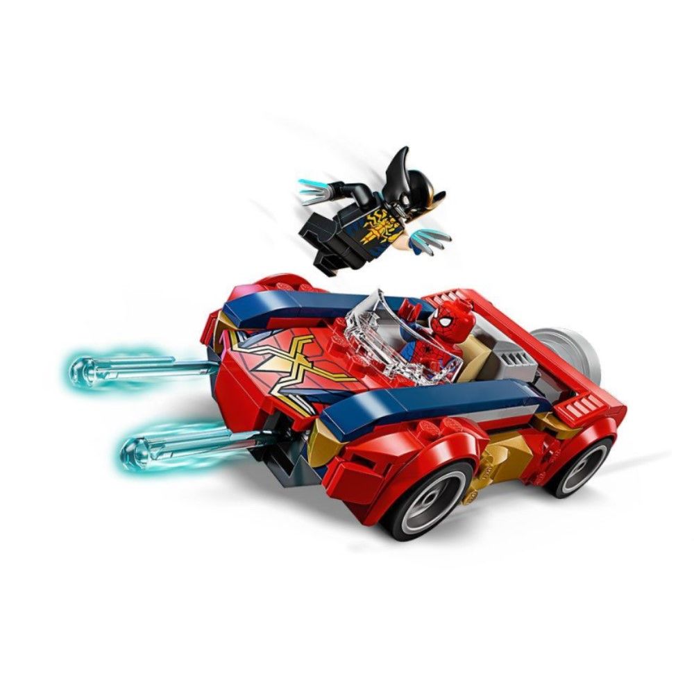 Spiderman com carro contra Wolverine Venomizado