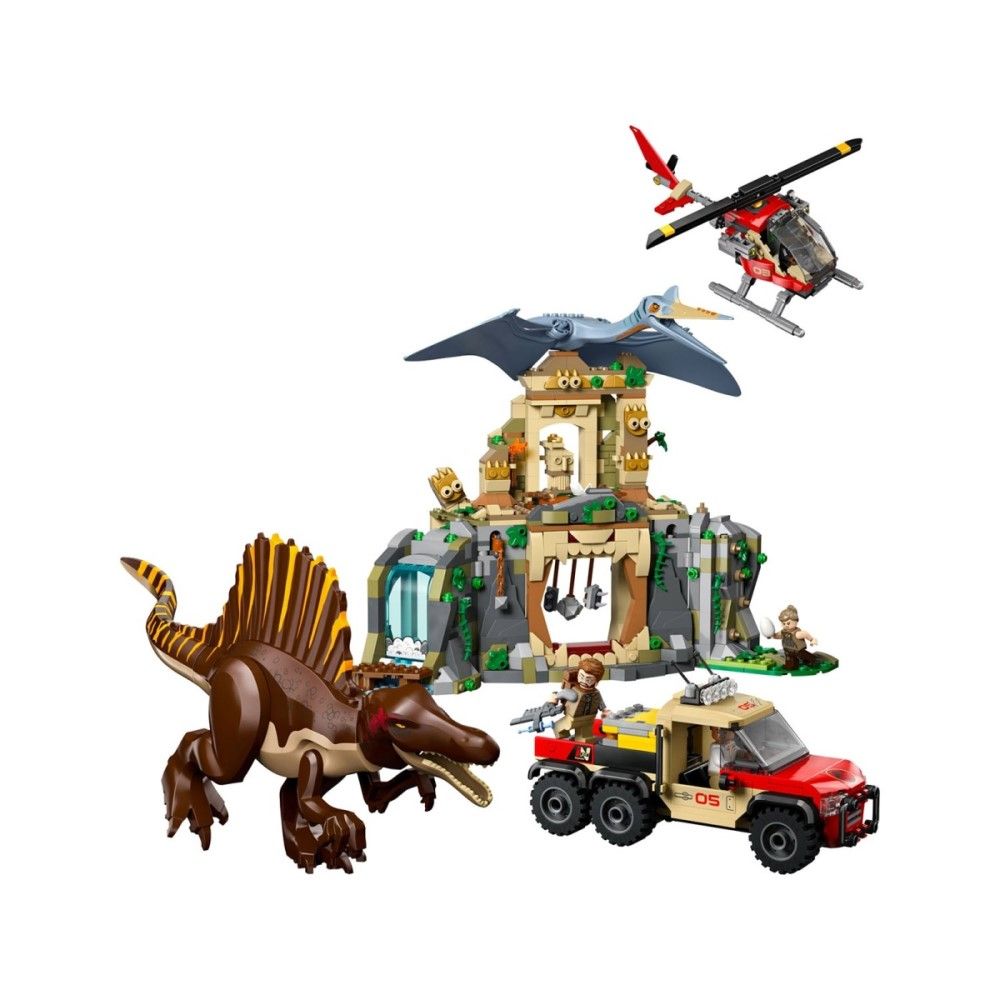 Missão Aérea com Espinossauro e Quetzalcoatlus