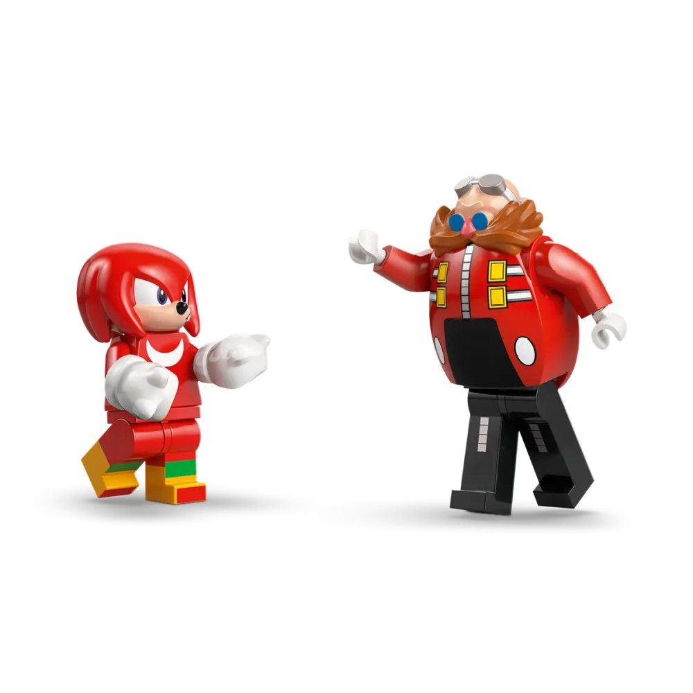 Knuckles contra Robô Egg Crusher do Dr. Eggman