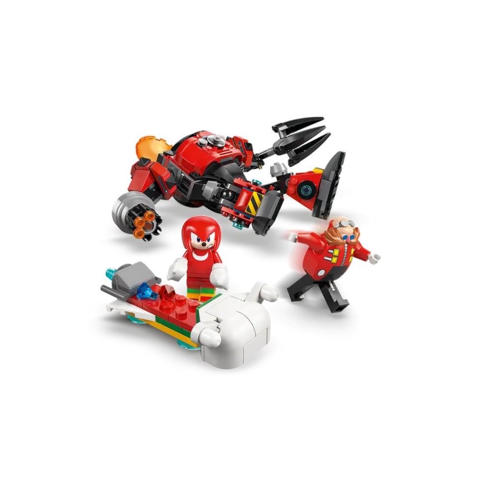 Knuckles contra Robô Egg Crusher do Dr. Eggman