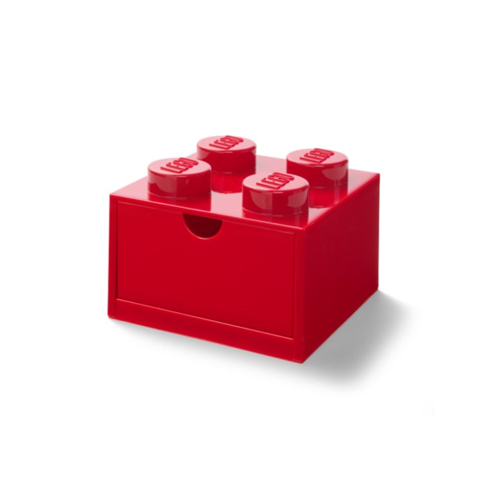 Lego Desk Drawer 4 - Vermelha
