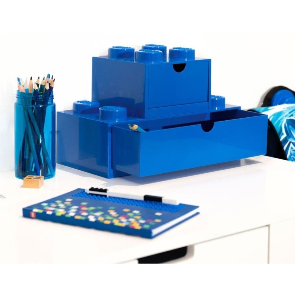 Lego Desk Drawer 8 - Azul