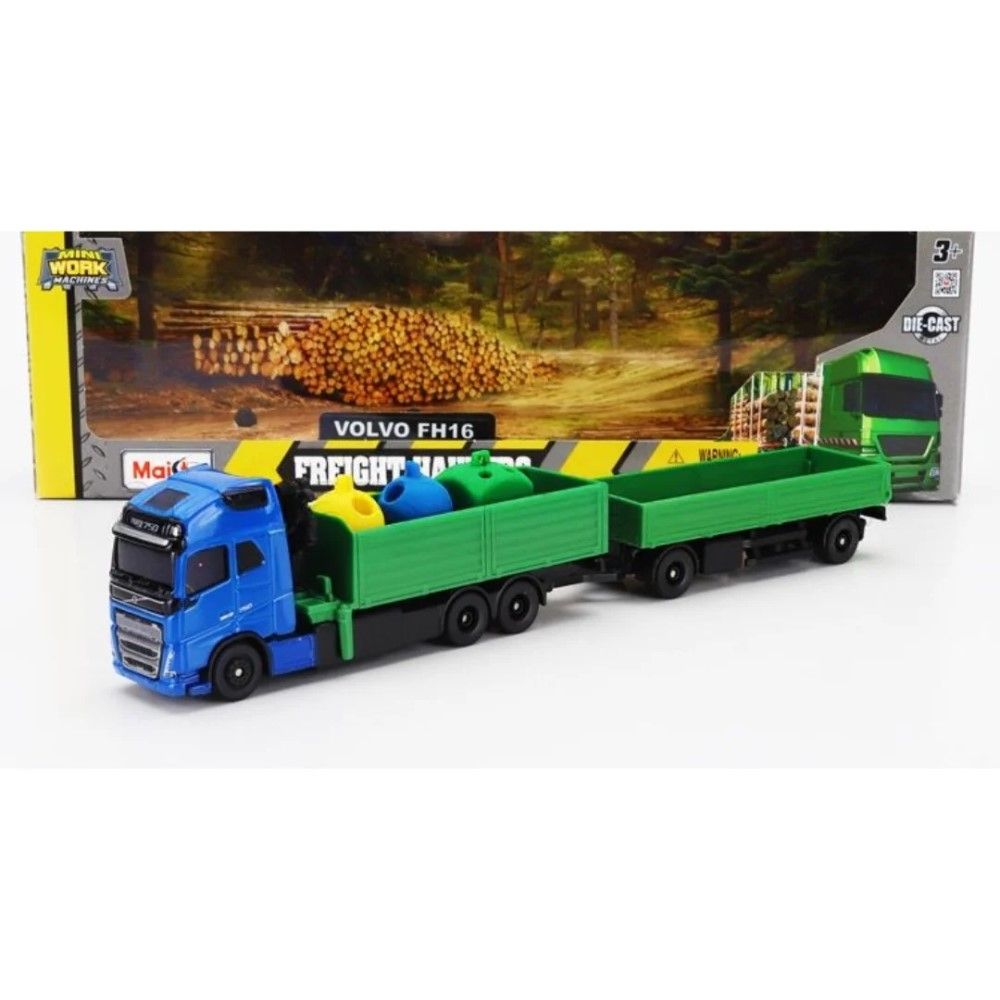 1/64 - Camião Volvo FH16 XL com Grua mais atrelado