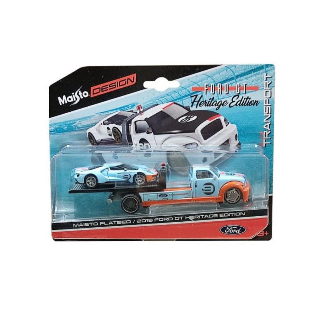 1/64 - Reboque Wrecker com Ford GT #9 Heritage Edition, 2019