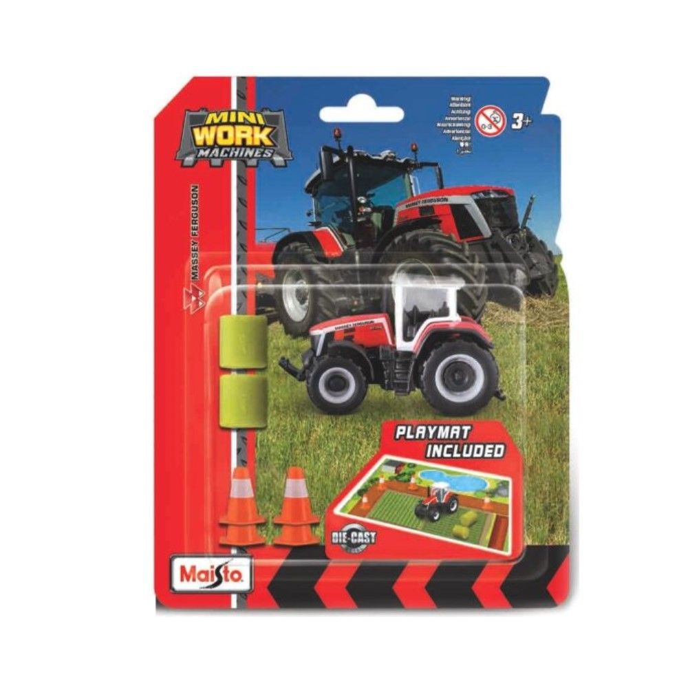 3" - Tractor Massy Ferguson com acessórios agrícolas