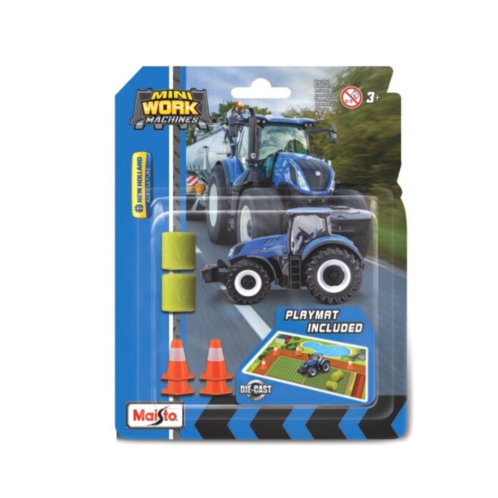3" - Tractor New Holland com acessórios agrícolas
