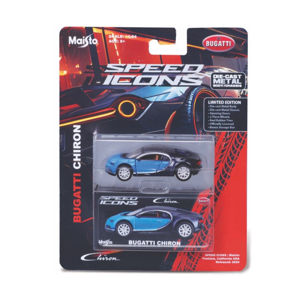 1/64 - Bugatti Chiron, azul