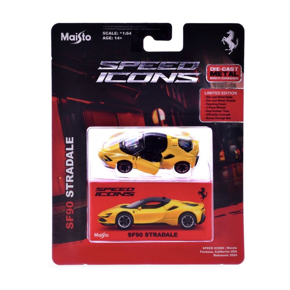 1/64 - Ferrari SF90 Stradale, amarelo