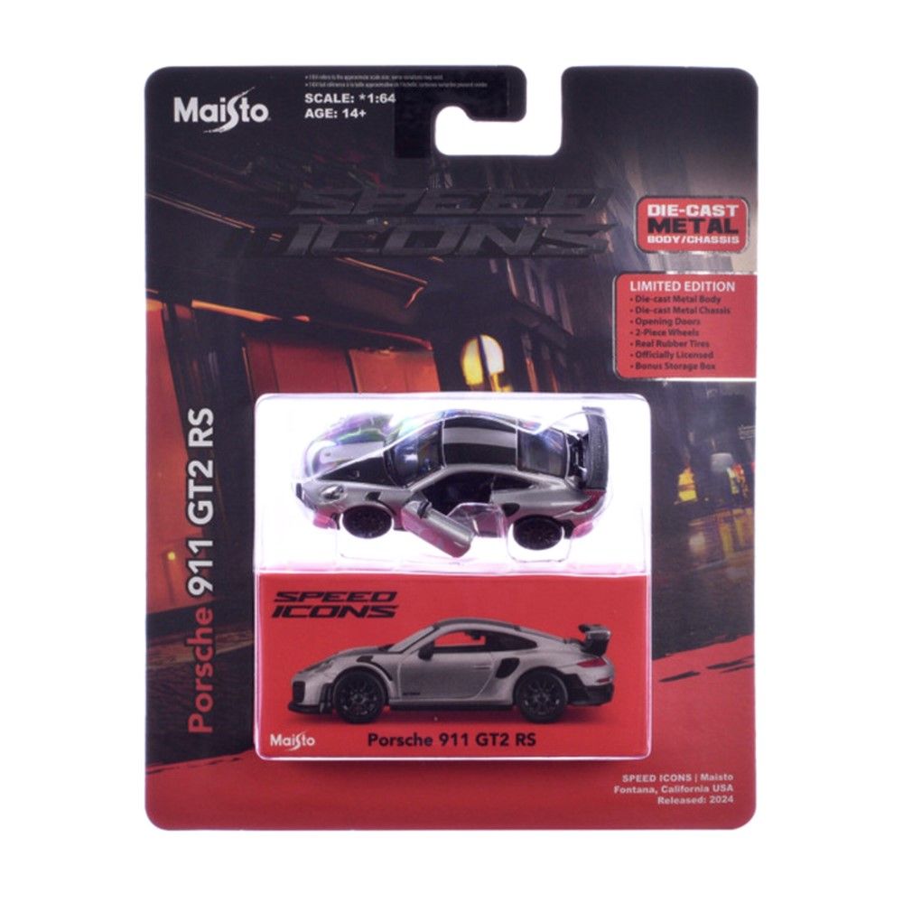 1/64 - Porsche 911 GT2 RS, cinza
