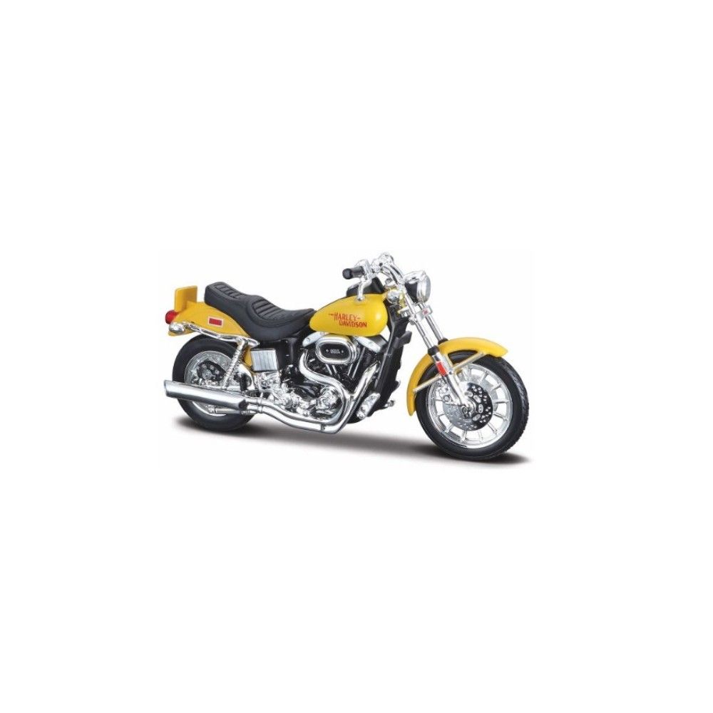 1/18 - Harley Davidson FXS Low Rider, Amarelo, 1977