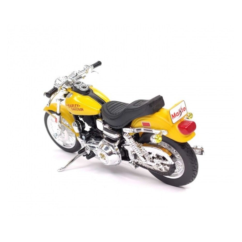 1/18 - Harley Davidson FXS Low Rider, Amarelo, 1977