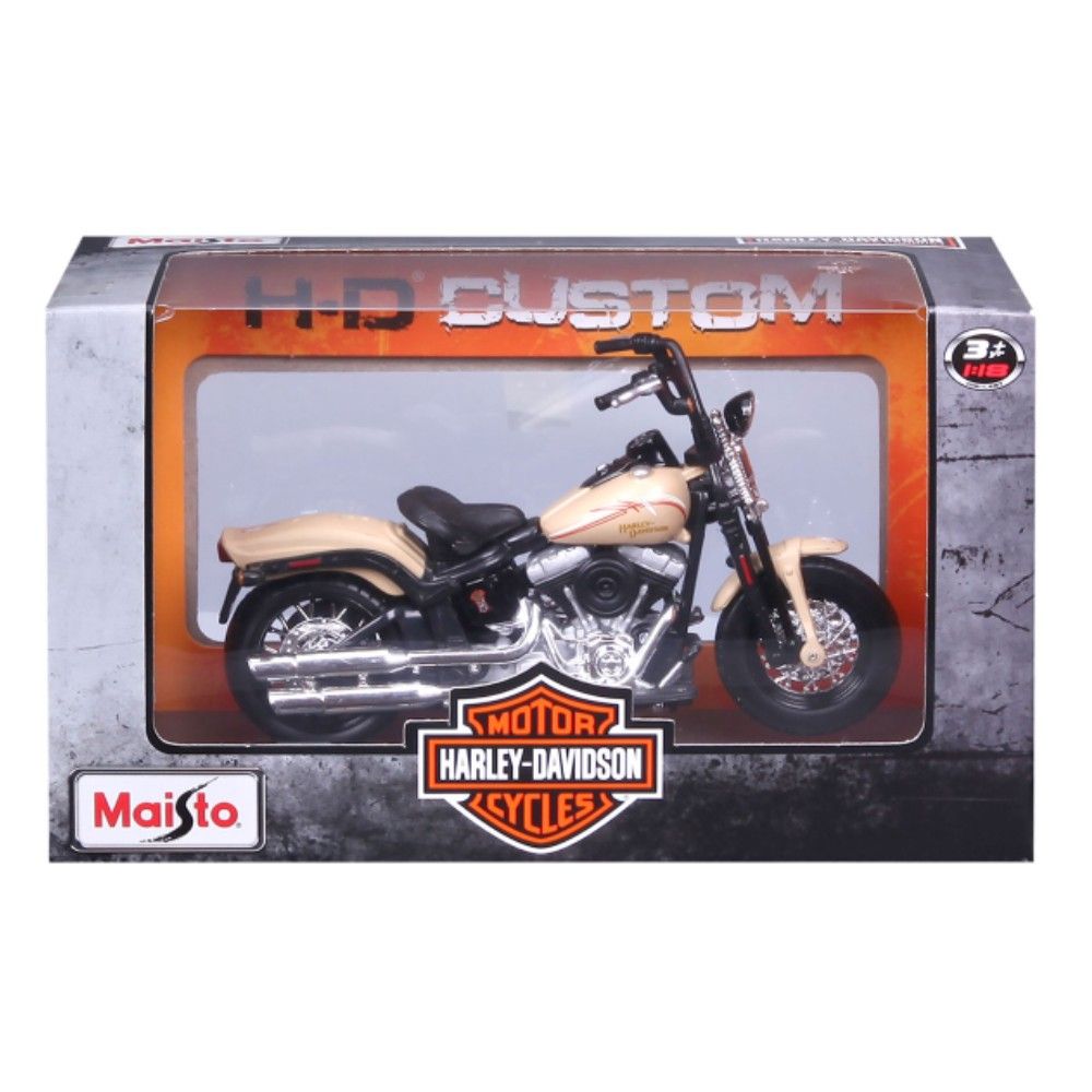 1/18 - Harley Davidson FLSTSB Cross Bones, Preto, 2008