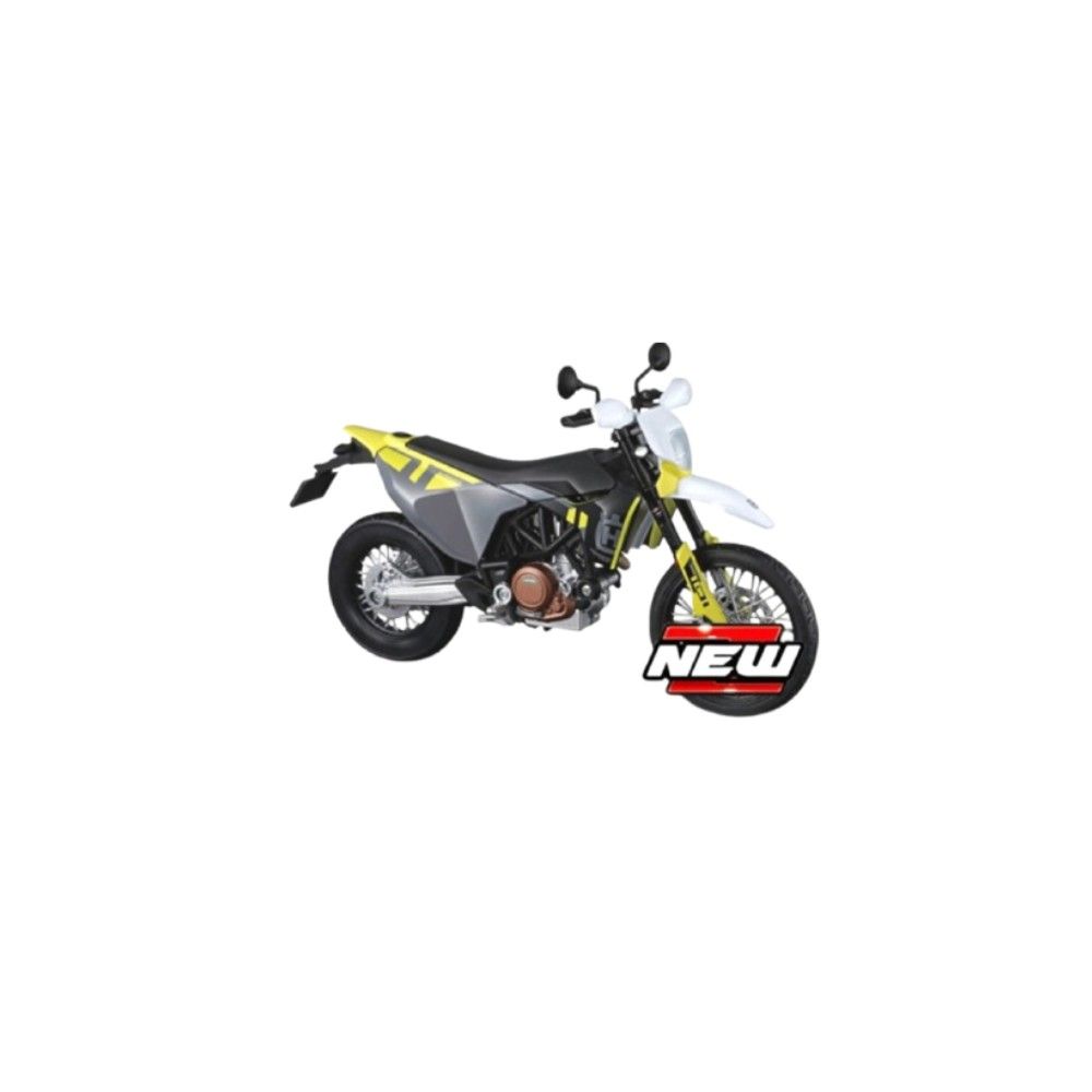 1/18 - Husqvarna Husky 701 Supermoto, Preto/Branco, 2023