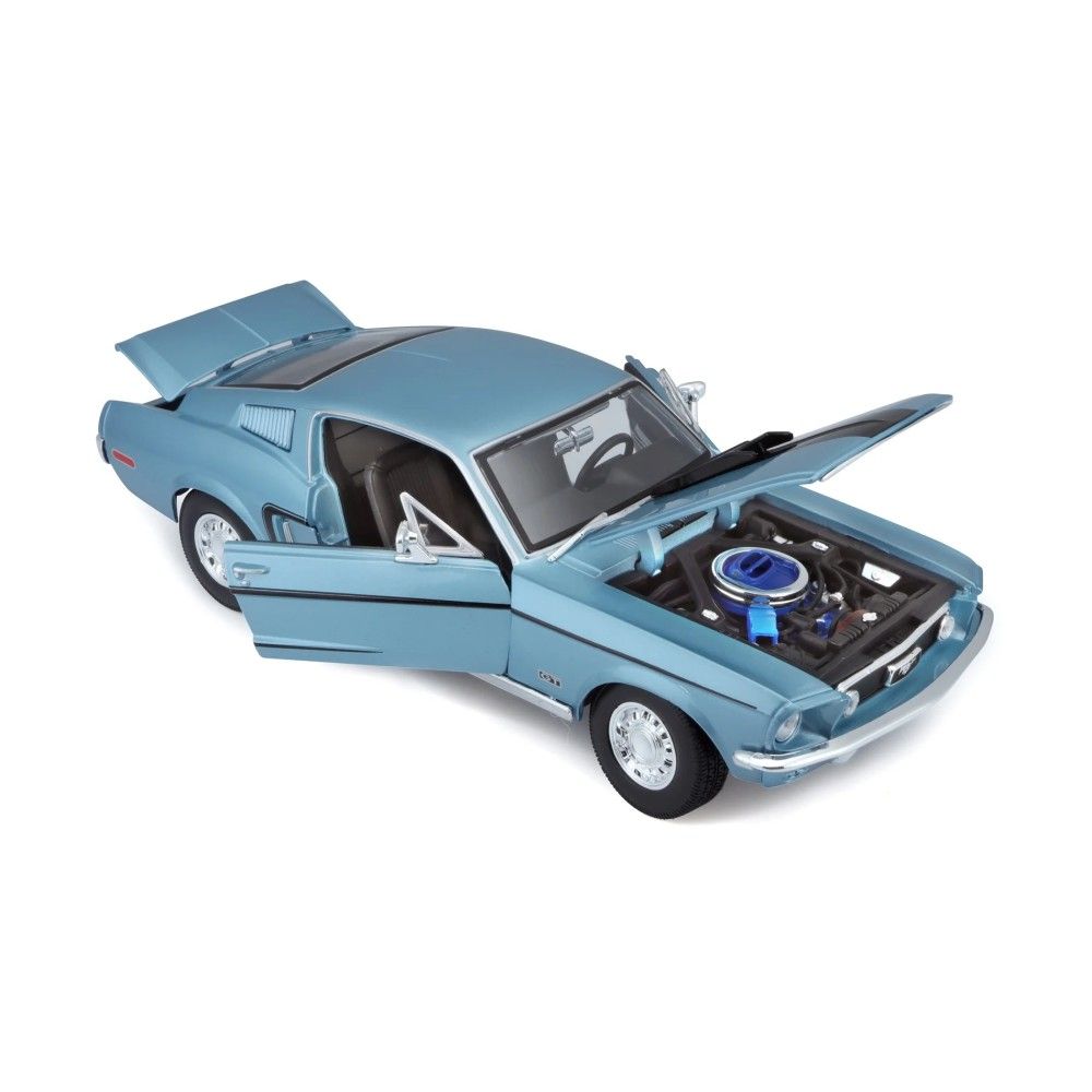 1/18 - Ford Mustang GT Cobra Jet, Azul, 1968