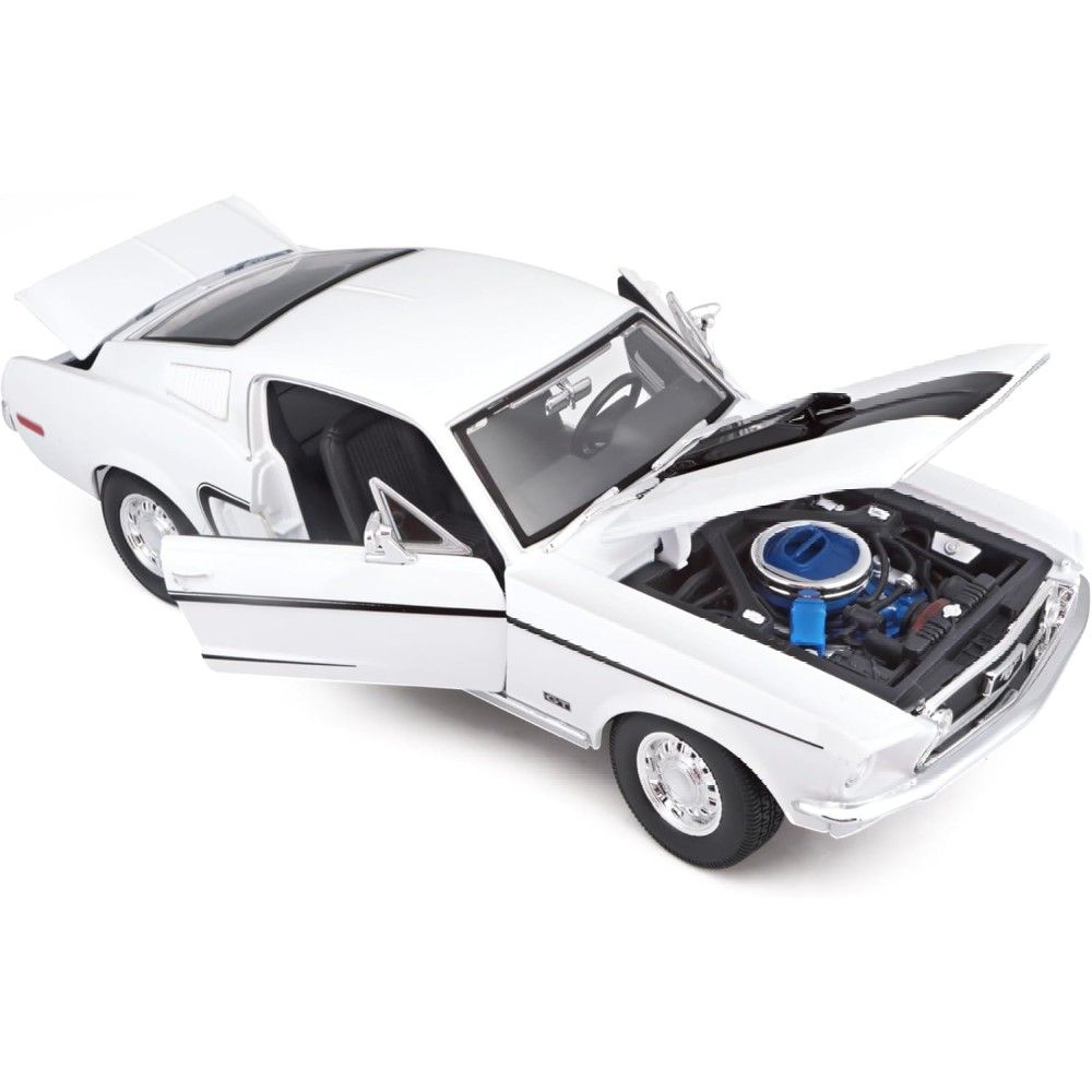 1/18 - Ford Mustang GT Cobra Jet, Branco, 1968