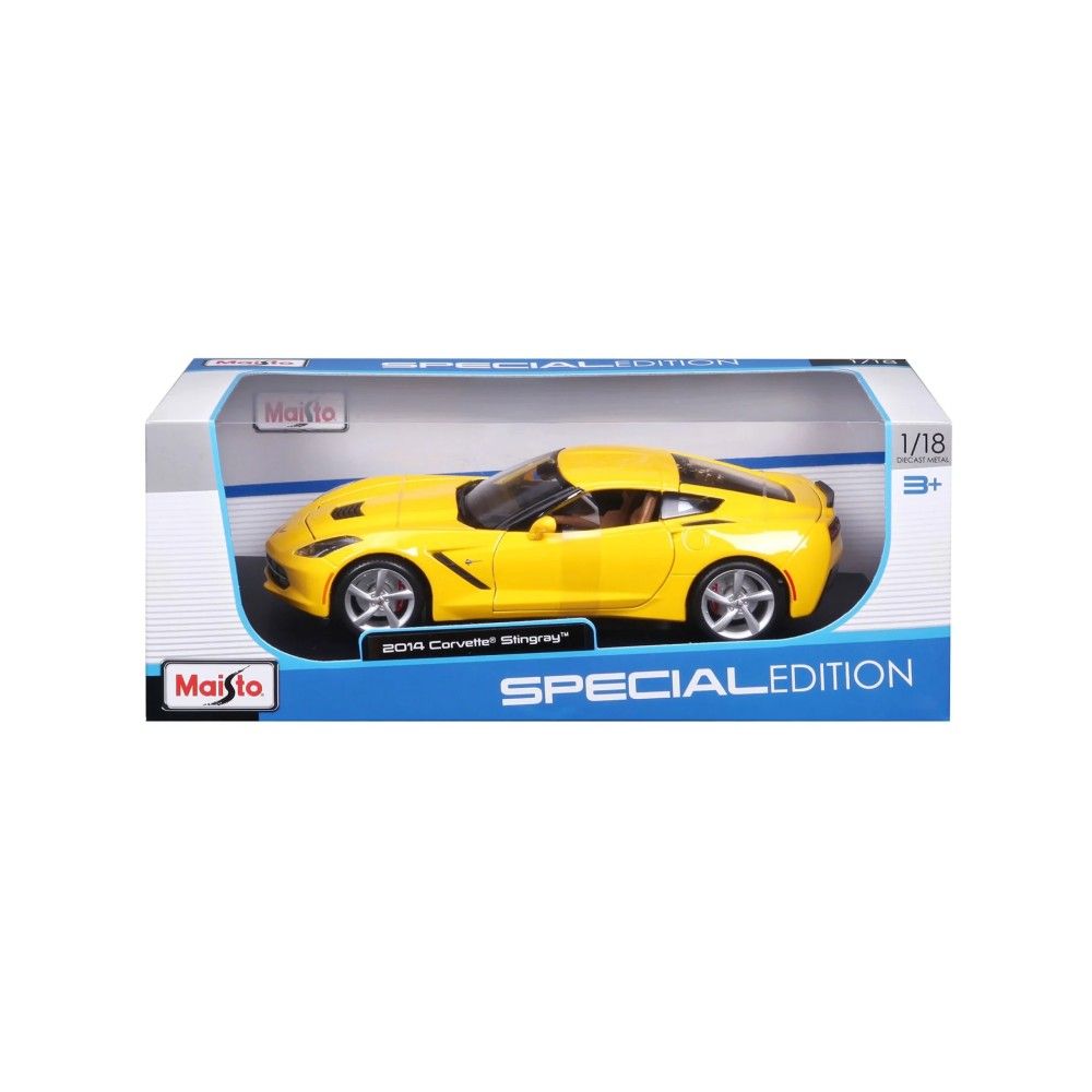 1/18 - Chevrolet Corvette Stingray (C7), Amarelo, 2014
