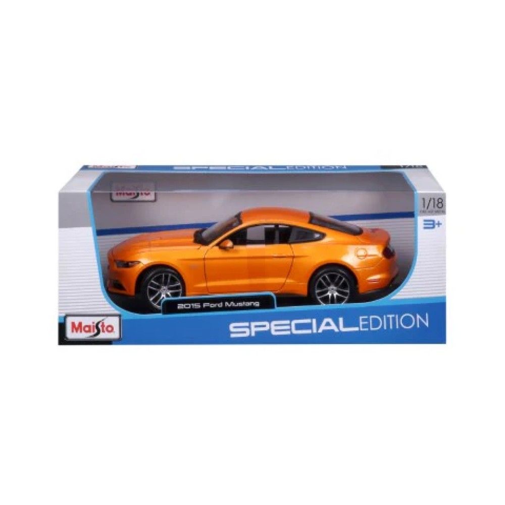 1/18 - Ford Mustang GT, Laranja, 2015
