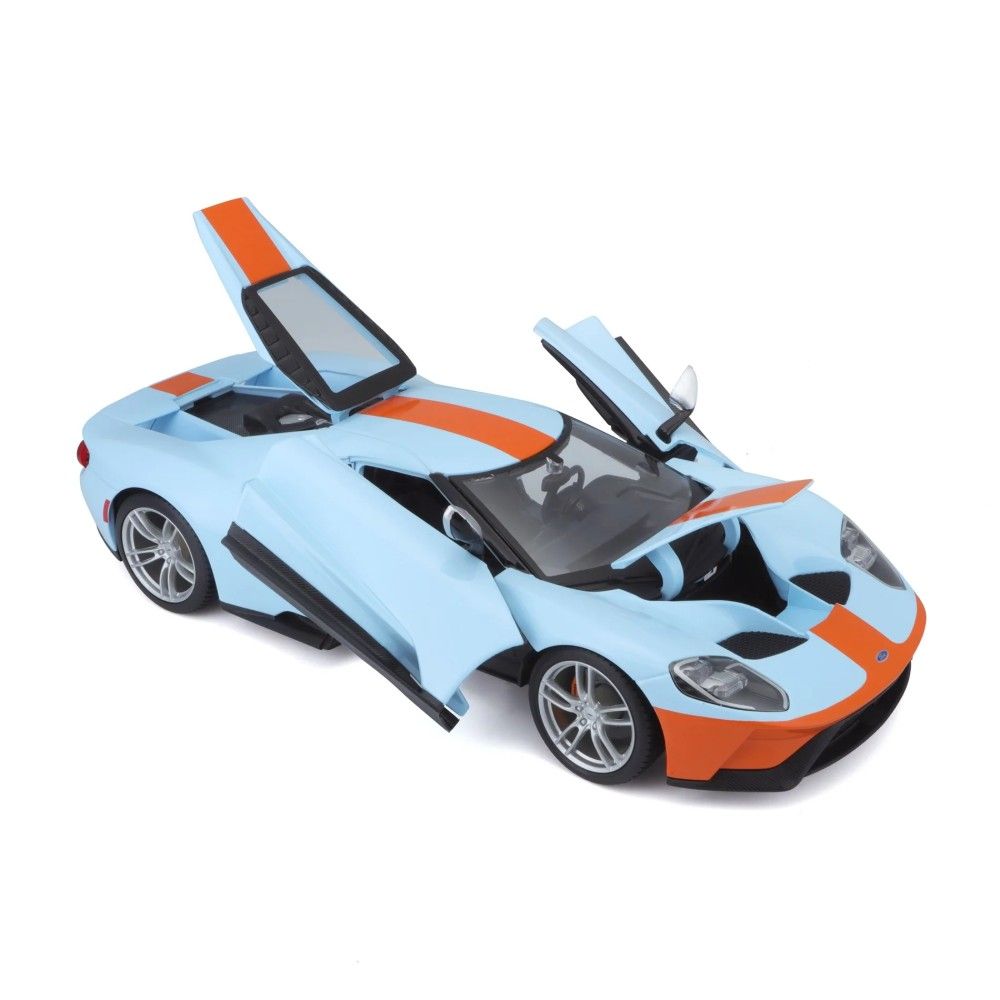 1/18 - Ford GT, Azul/Laranja, 2017