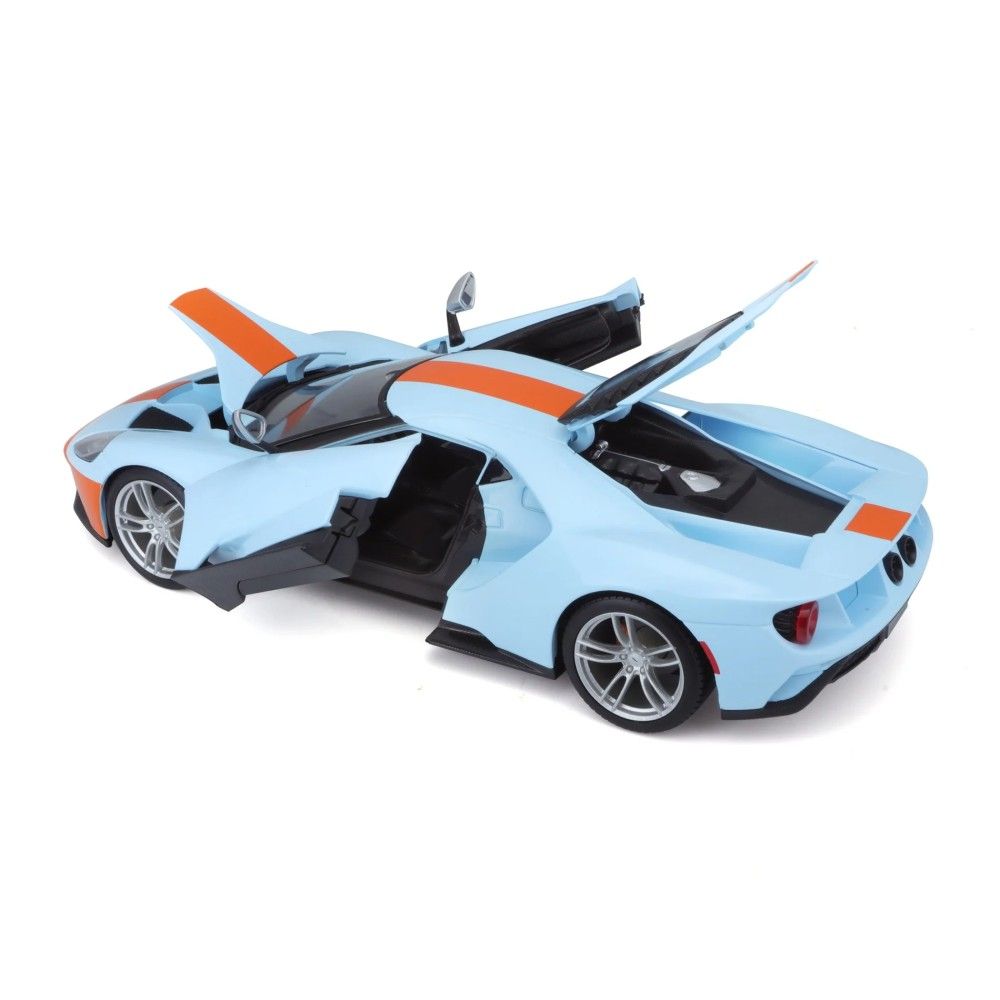 1/18 - Ford GT, Azul/Laranja, 2017