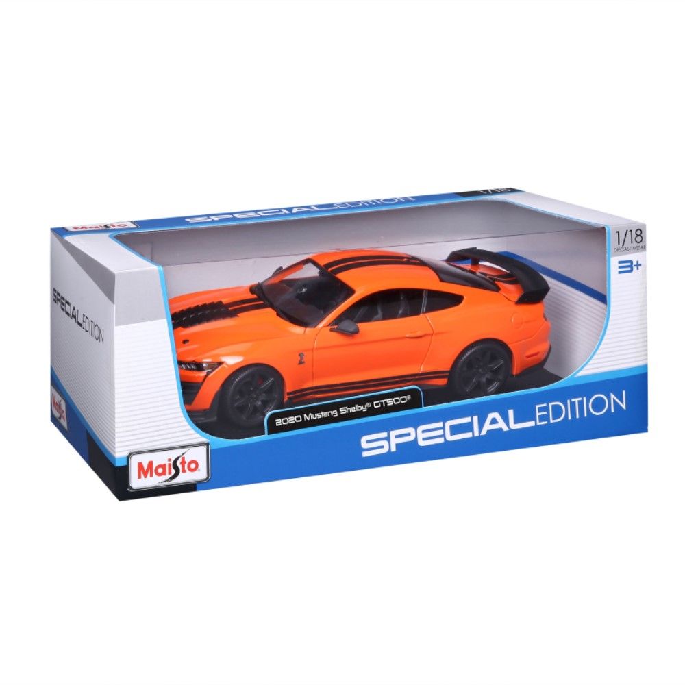 1/18 - Ford Mustang Shelby GT500, Laranja, 2020