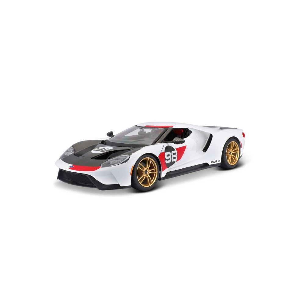 1/18 - Ford GT Heritage Edition, Branco, 2021