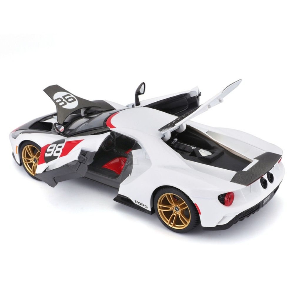 1/18 - Ford GT Heritage Edition, Branco, 2021