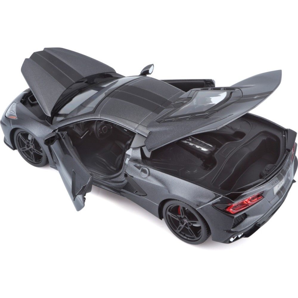 1/18 - Chevrolet Corvette C8 Stingray, Cinza, 2020