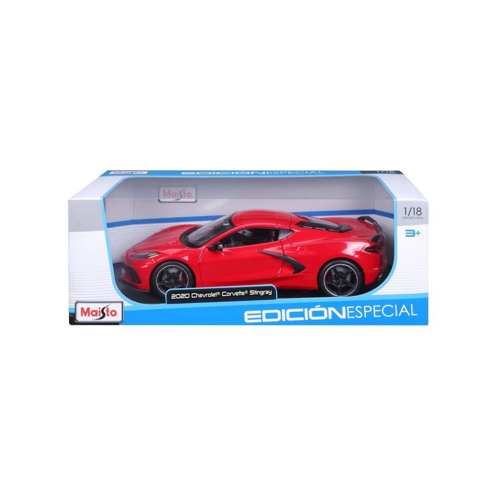 1/18 - Chevrolet Corvette C8 Stingray, Vermelho, 2020