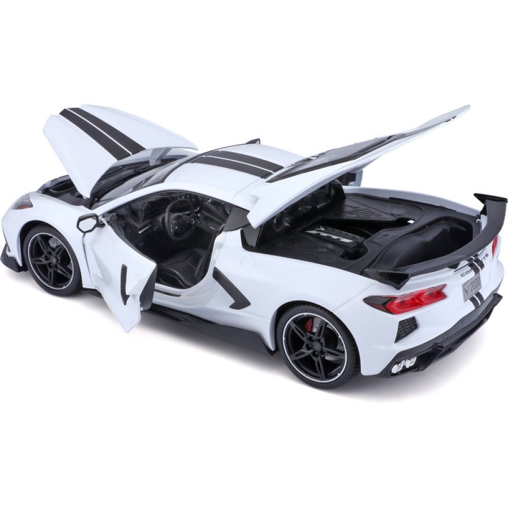 1/18 - Chevrolet Corvette Stingray (C8), Branco, 2020