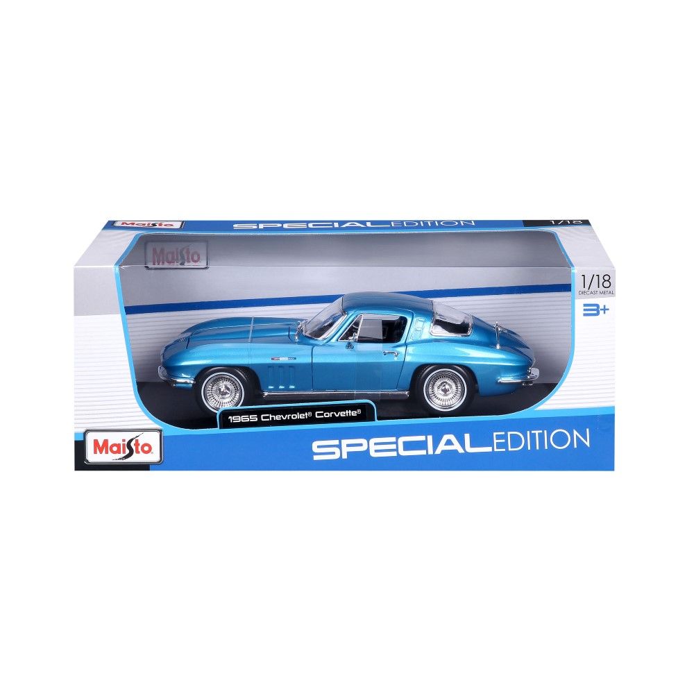1/18 - Chevrolet Corvette, Azul, 1965