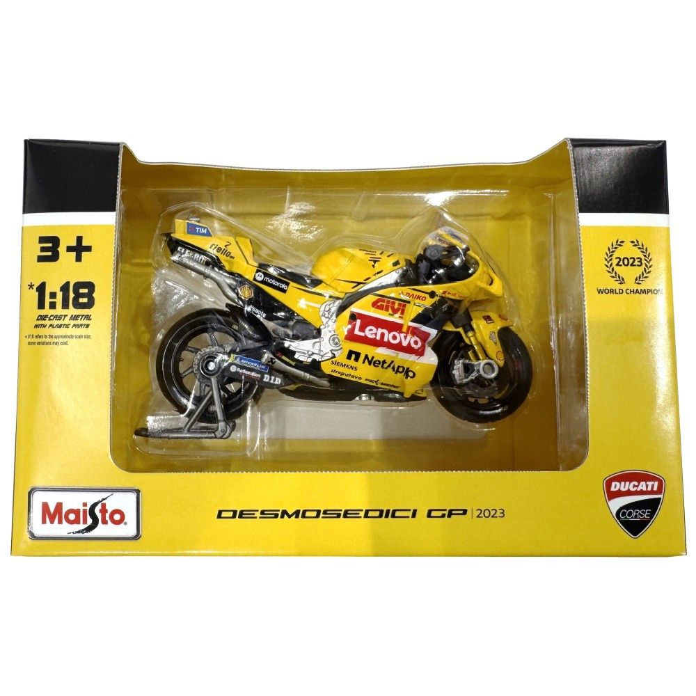 1/18 - Ducati Desmosedici GP23 Lenovo Team #1 Francesco Bagnaia Misano Special Livery