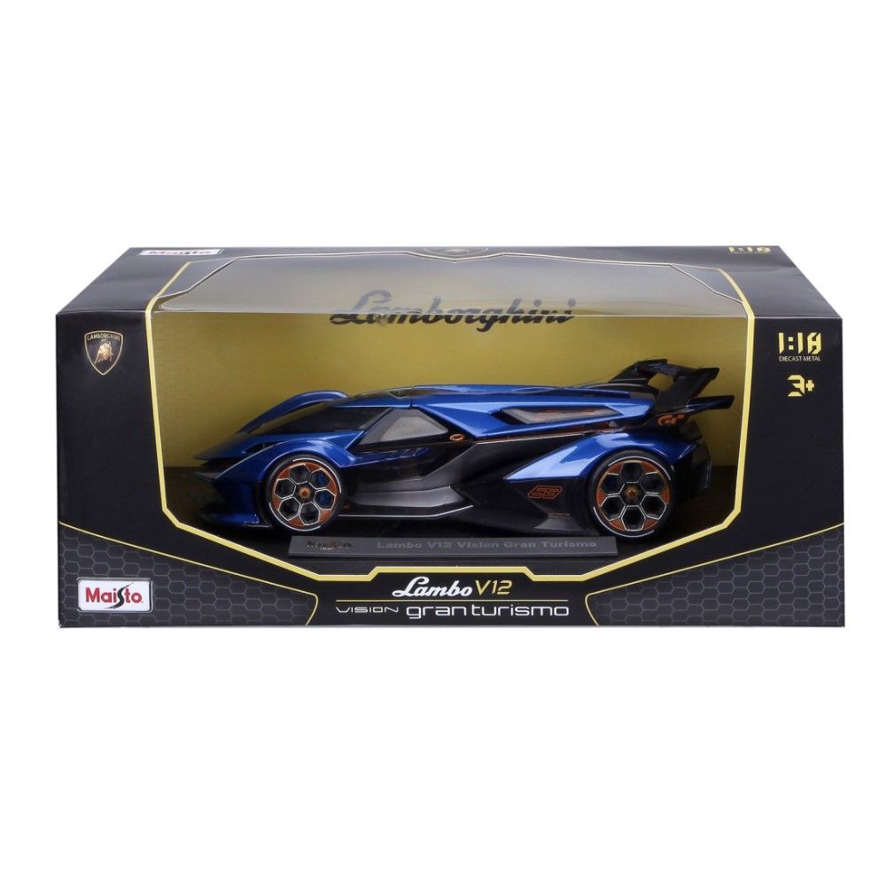 1/18 - Lamborghini Vision GranTurismo V12, Azul, 2021