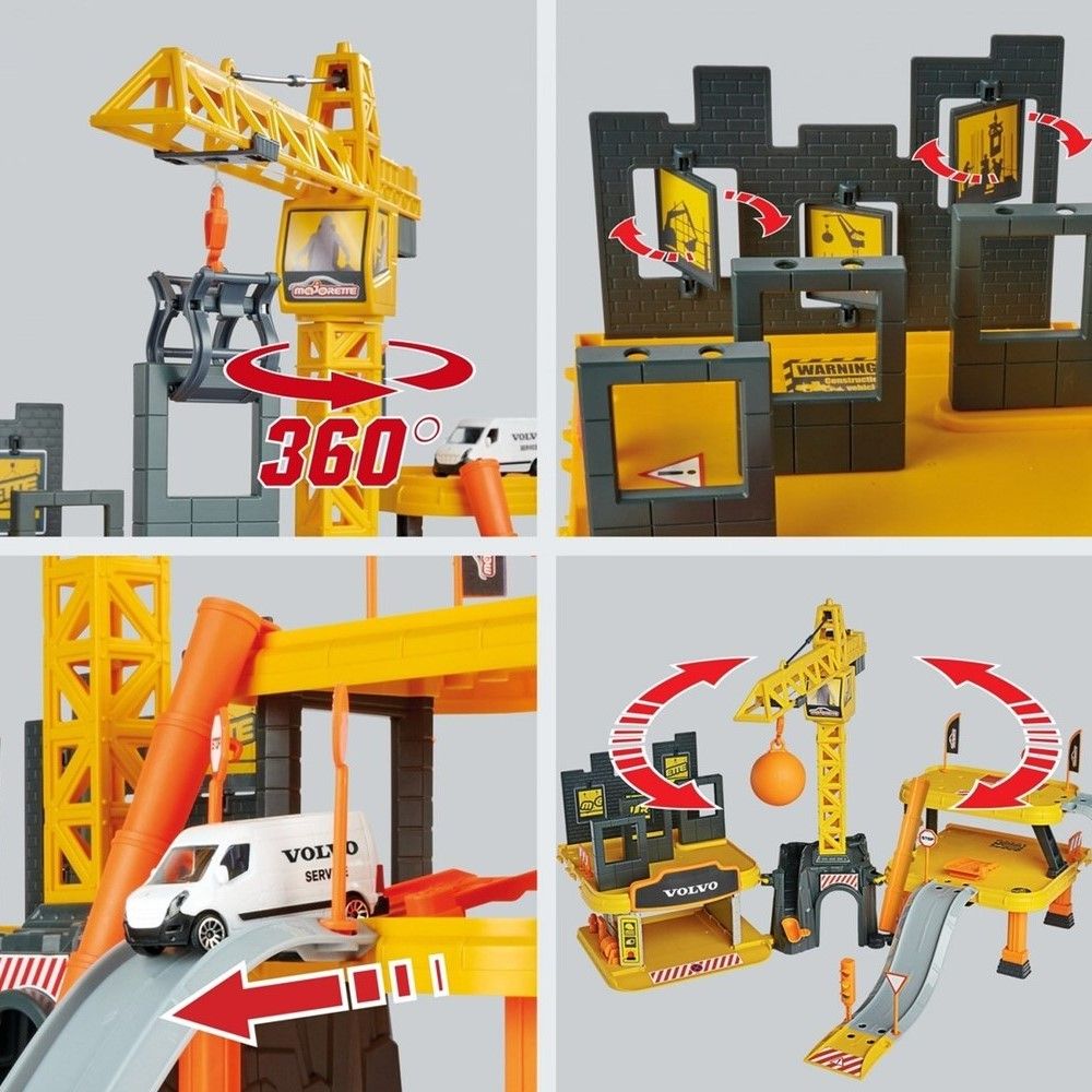 Conjunto de Construção Volvo com 5 veículos incluidos