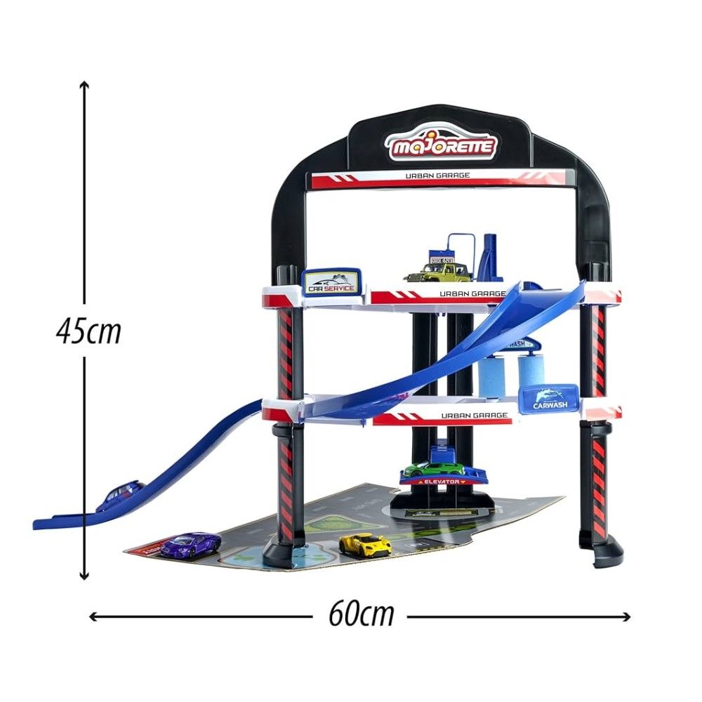 Garagem Majorette com 3 nives com carro incluido