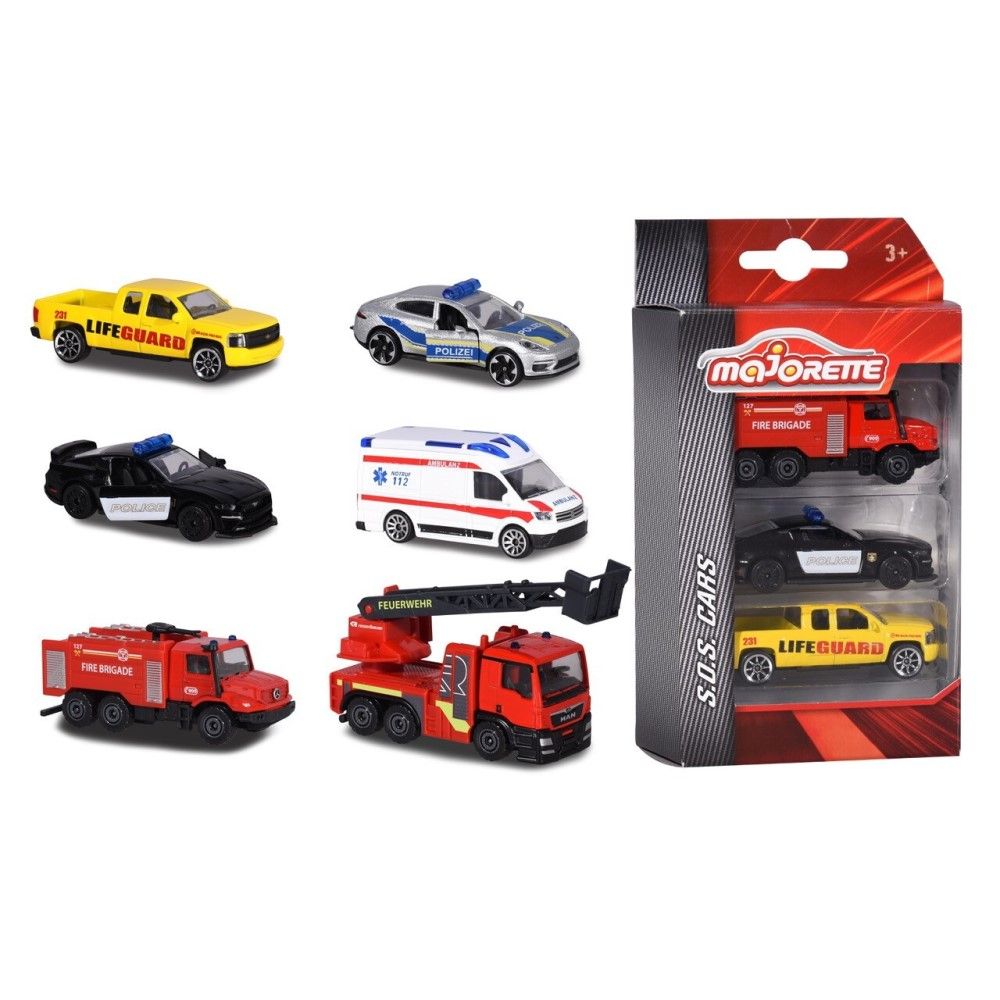 Pack de 3 veículos de Emergêcia