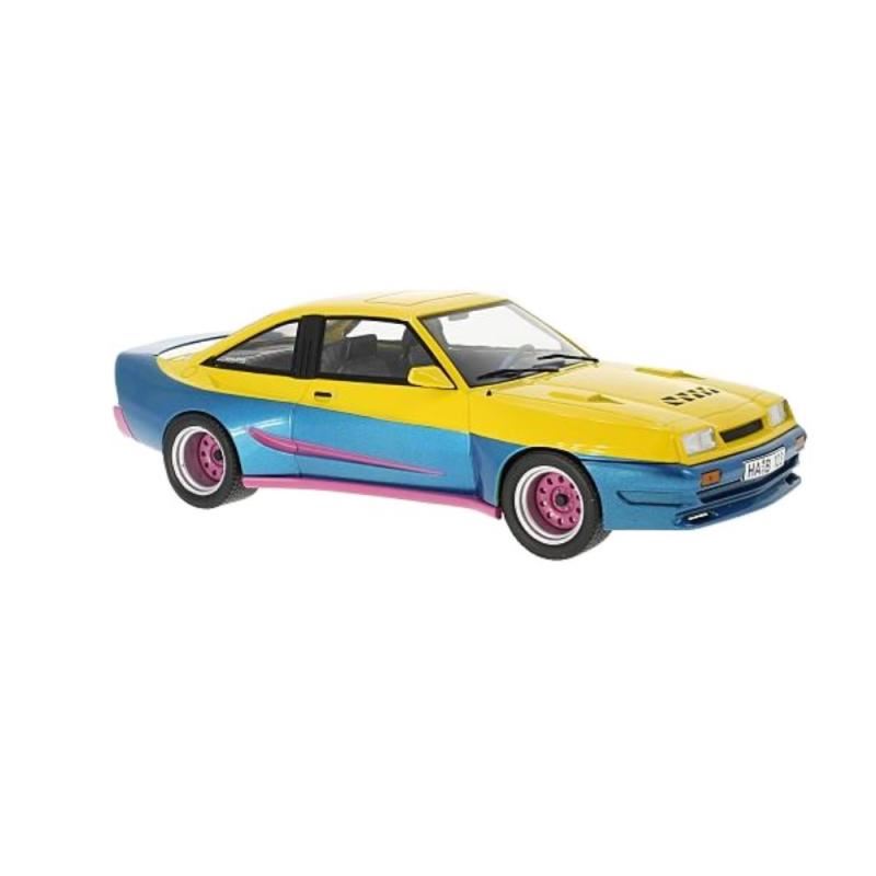 1/18 - Opel Manta B Mattig, amarelo/azul, 1991,