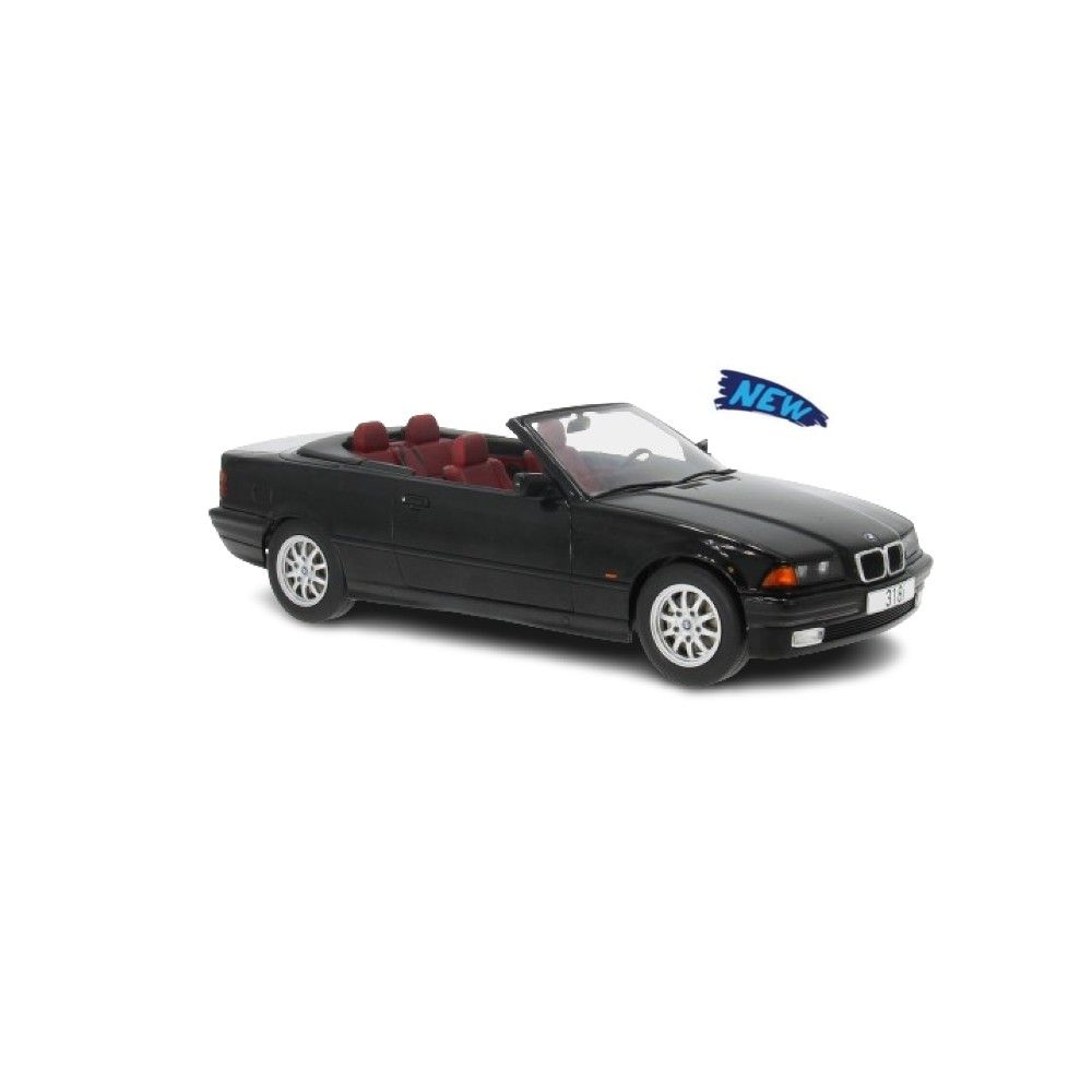 1/18 - BMW 3er (E36) Cabrio, preto, 1996