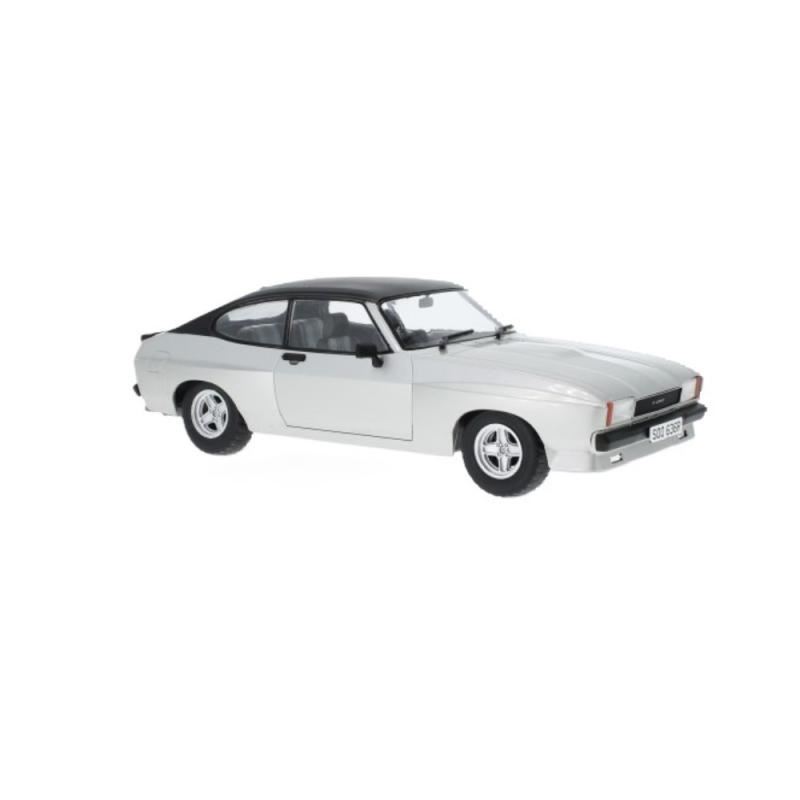 1/18 - Ford Capri MK II X-Pack, prateado/preto, 1975