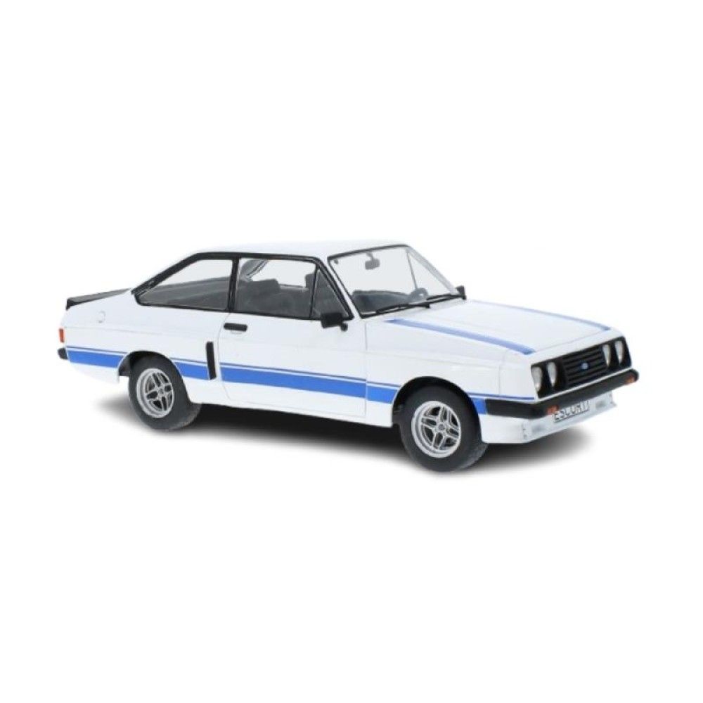 1/18 - Ford Escort MK II RS 2000 X-Pack, branco/azul, 1977