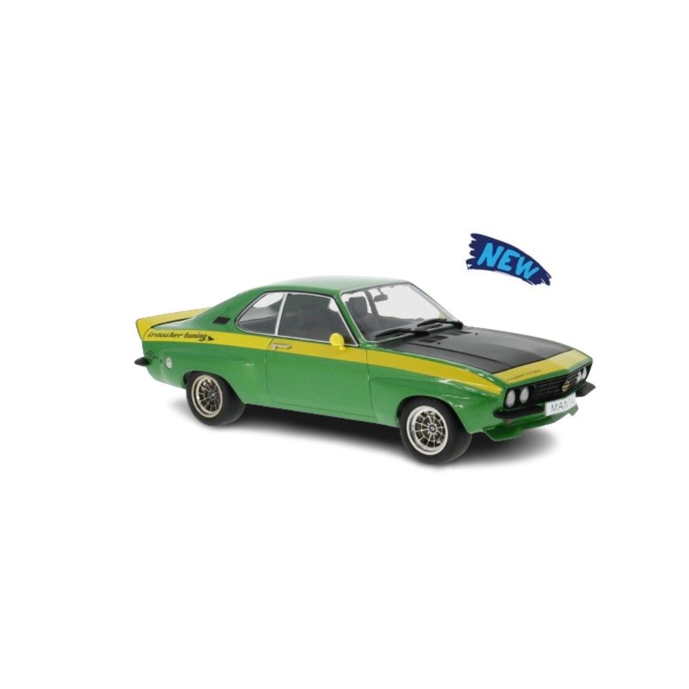 1/18 - Opel Manta A Irmscher, verde/amarelo, 1974